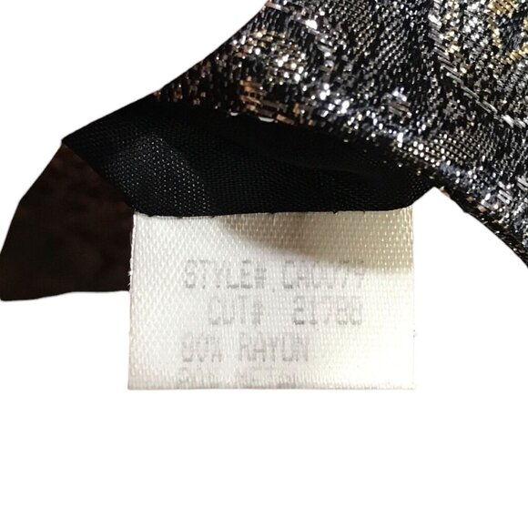 Nicole Miller Gray with Gold Silver Foil Overlay Blazer & Pants - New with Tags‎ - Picture 4 of 9
